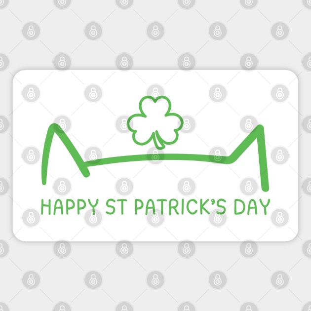 Happy St. Catrick's Day Magnet by Creatifly Graphic Tees